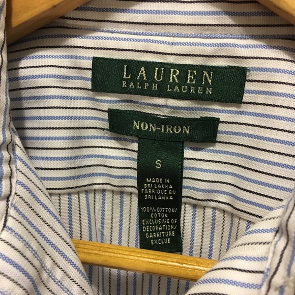 Ralph Lauren Striped Button Down Shirt Small - Picture 4 of 5